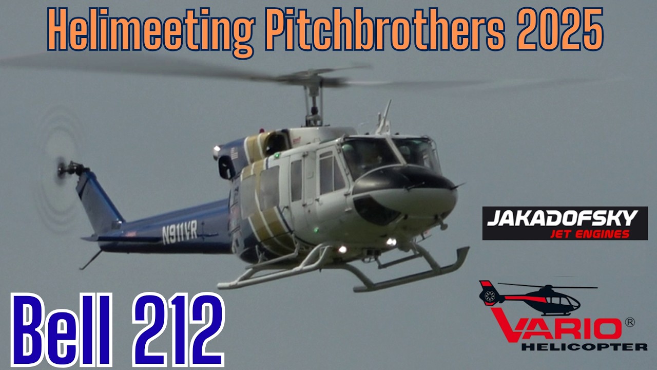 RC SCALE TURBINE HELICOPTER BELL 212 (Helitreffen Pitch Brothers 2025)