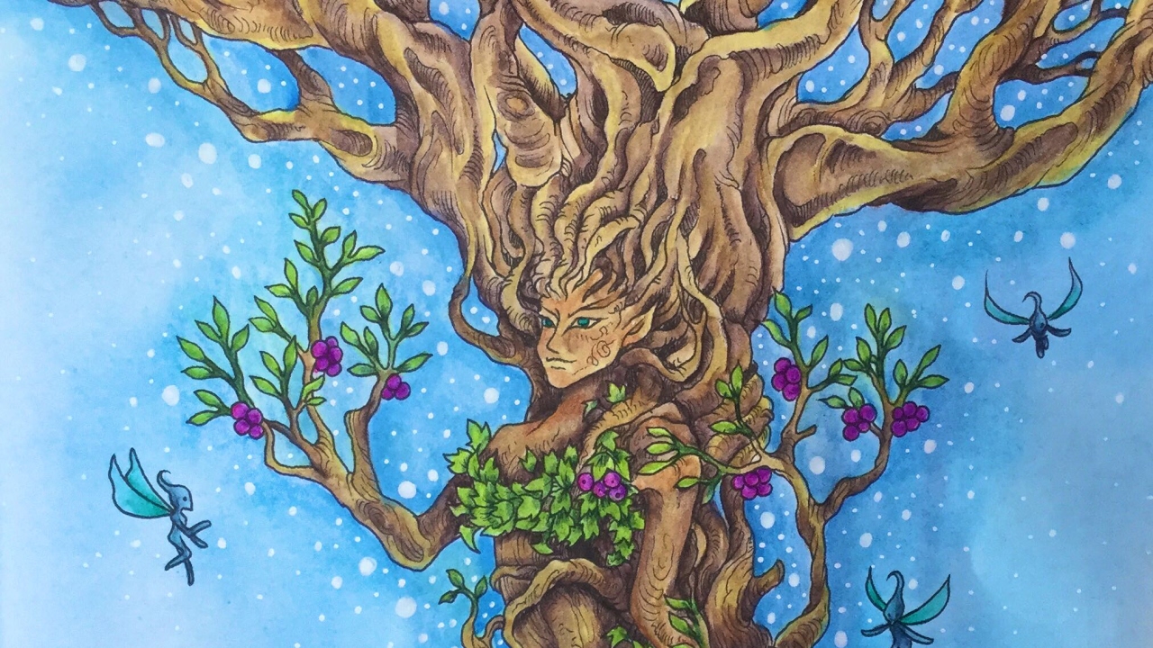 MYTHOMORPHIA by Kerby Rosanes - derwent inktense pencils - color along