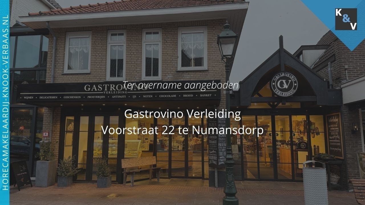 Gastrovino Verleiding - Voorstraat 22  te Numansdorp - Horecamakelaardij Knook & Verbaas