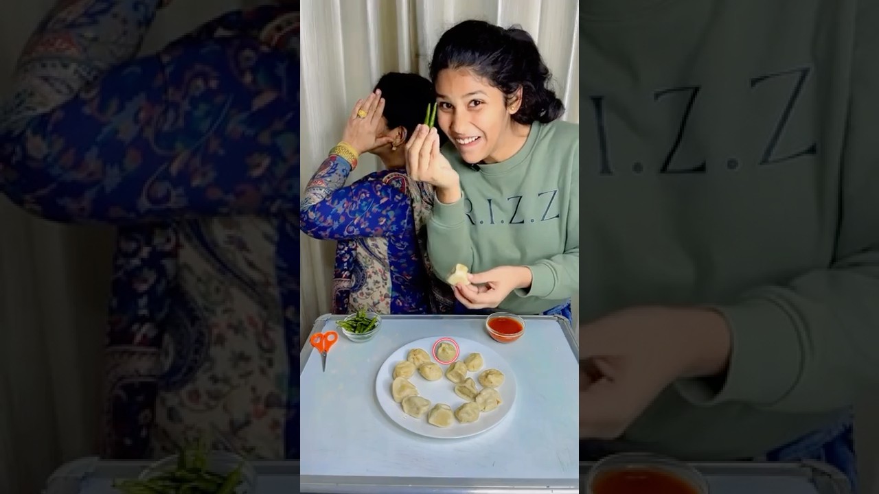 Poisonous Momos Show 😱 #shorts #challenge #foodie