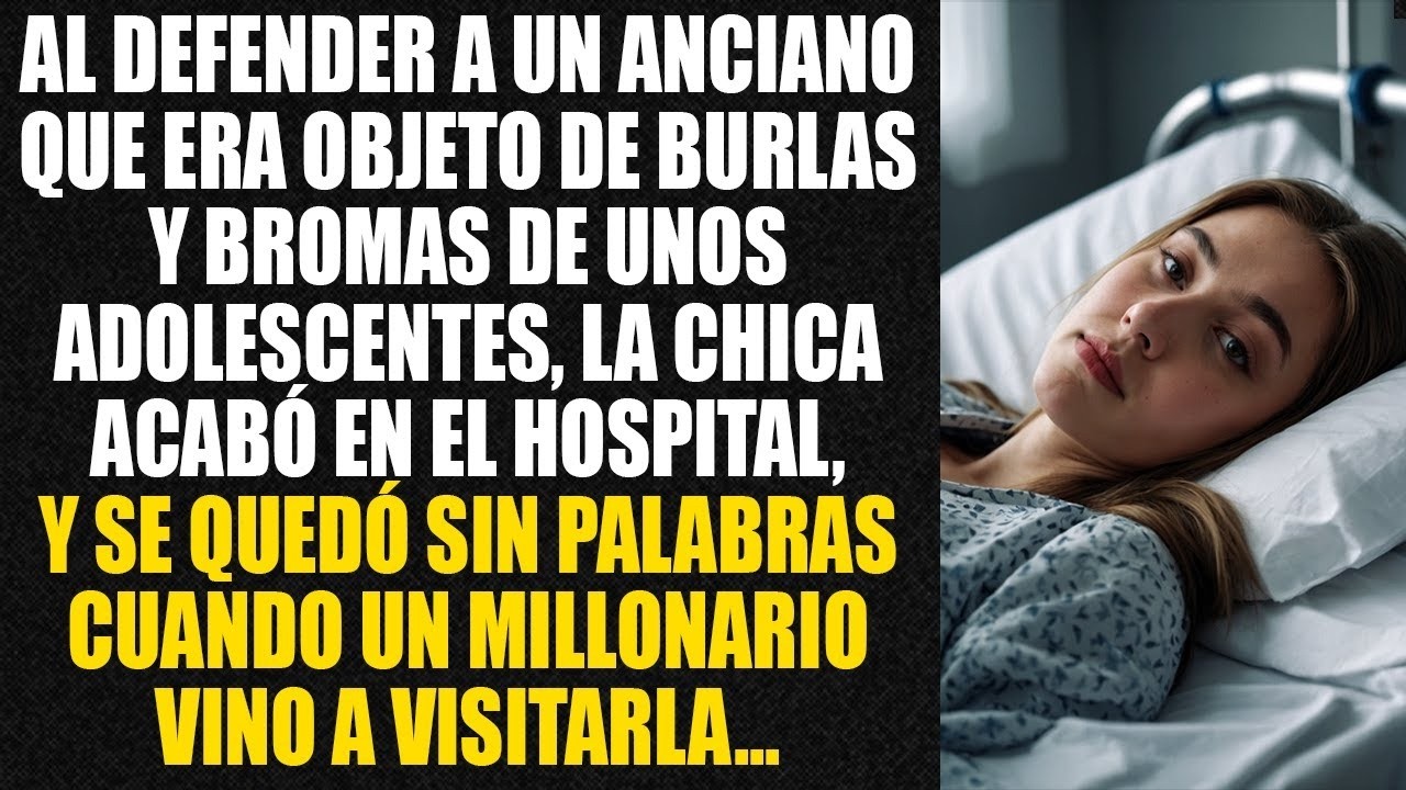 Al defender a un anciano que era objeto de burlas y bromas de unos adolescentes, la chica acabó...