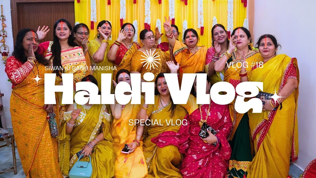 Haldi Function Vlog 💛 Full Masti & Emotions 😍✨