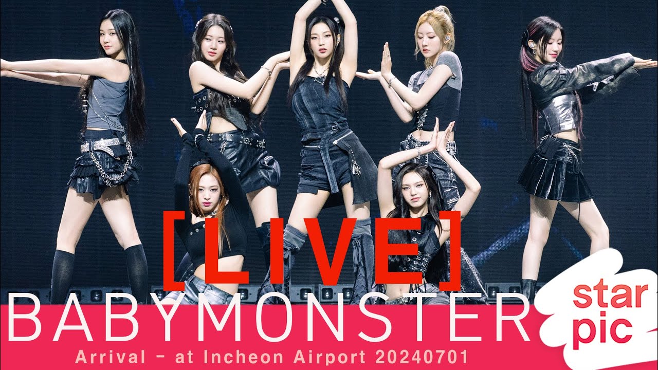 [LIVE] BABYMONSTER Arrival - at Incheon Airport 20240701