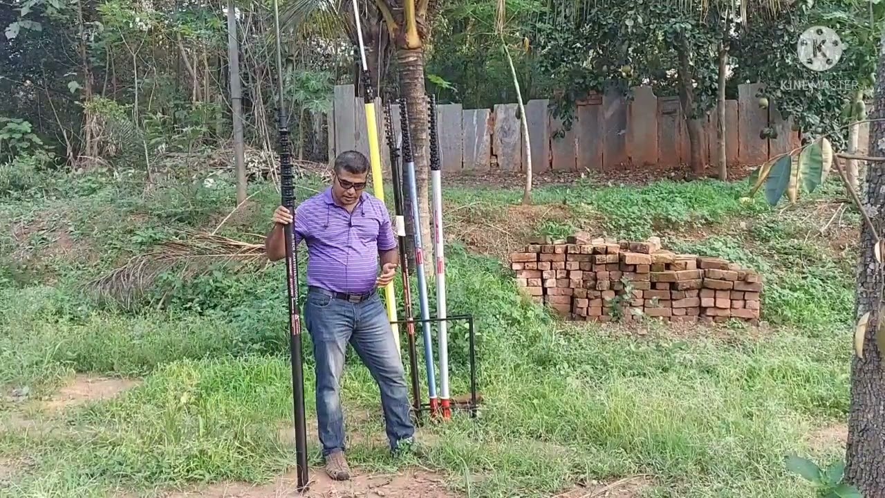 Low cost FIBER POLE DHOTI 7500 FOR ARECA COCONUT HARVESTING/SPRAY 9606142520 / 7259350487