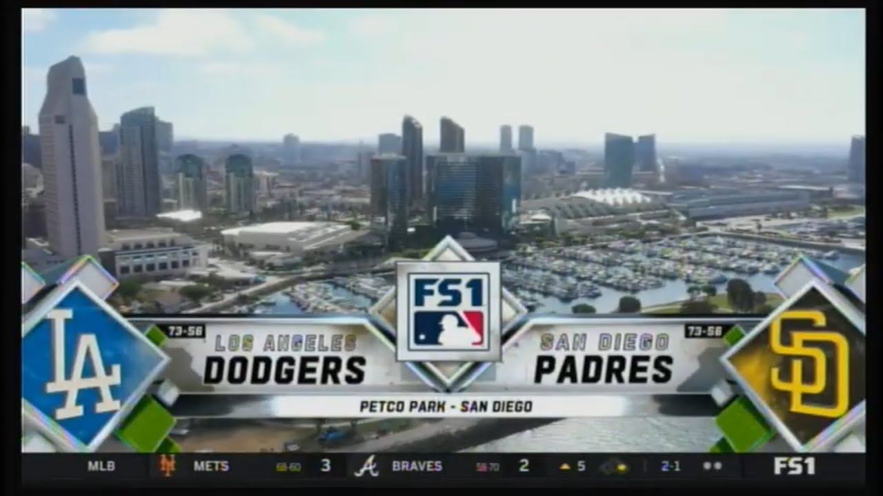 FS1-Gm33 - Dodgers at Padres - Saturday, August 23, 2025 - 7:41pm CDT