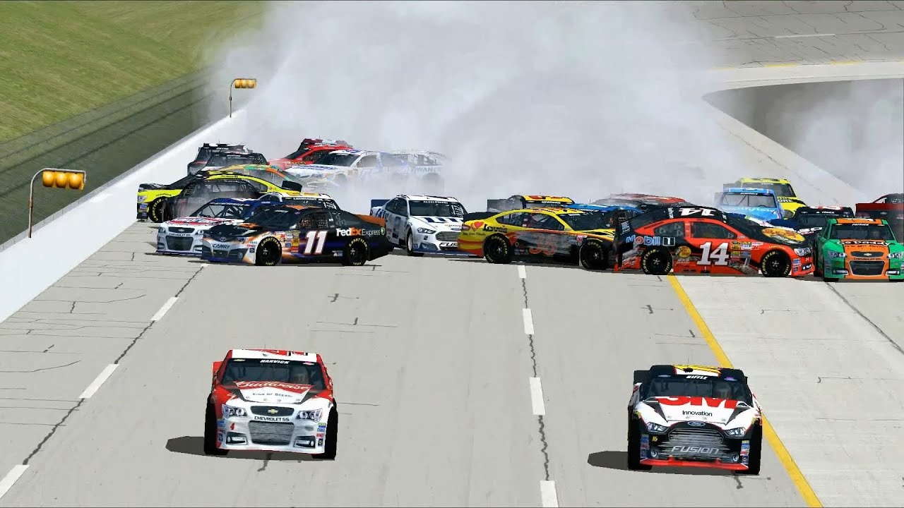 NR2003(game) BIG CRASHES 2015