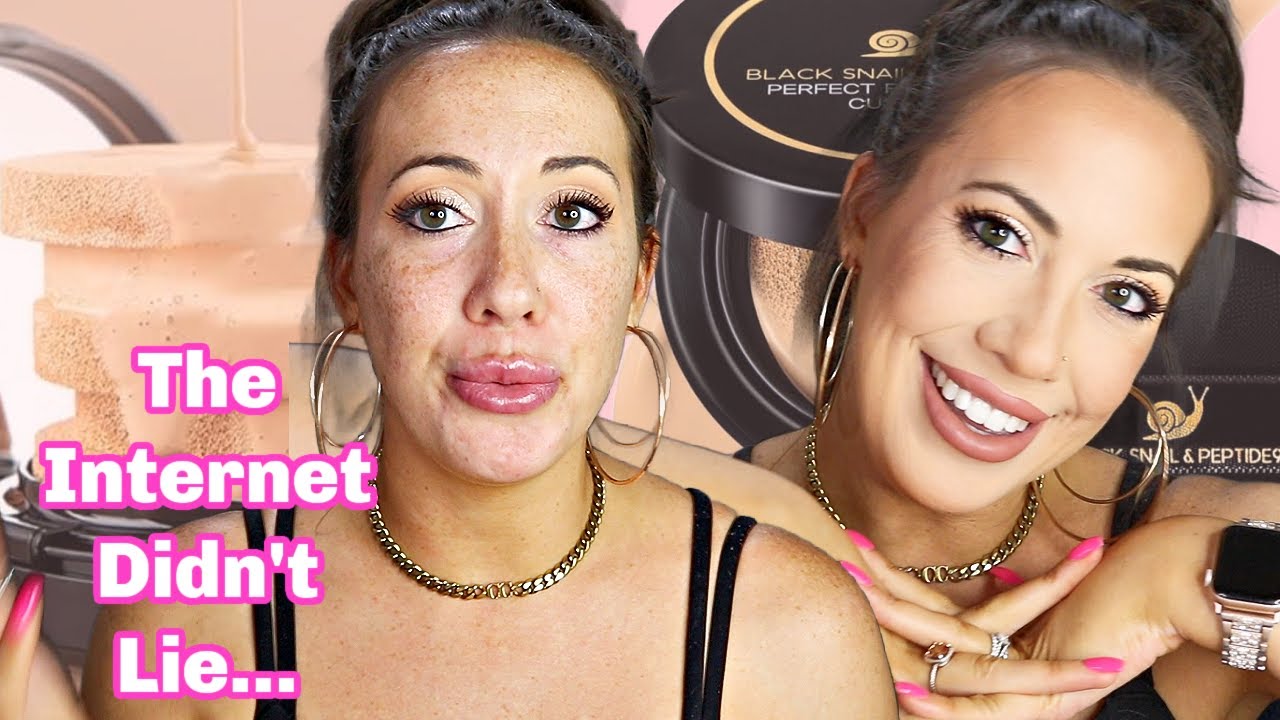 Farmstay Black Snail & Peptide Cushion Foundation: 5-Hour Wear Test Under $15!