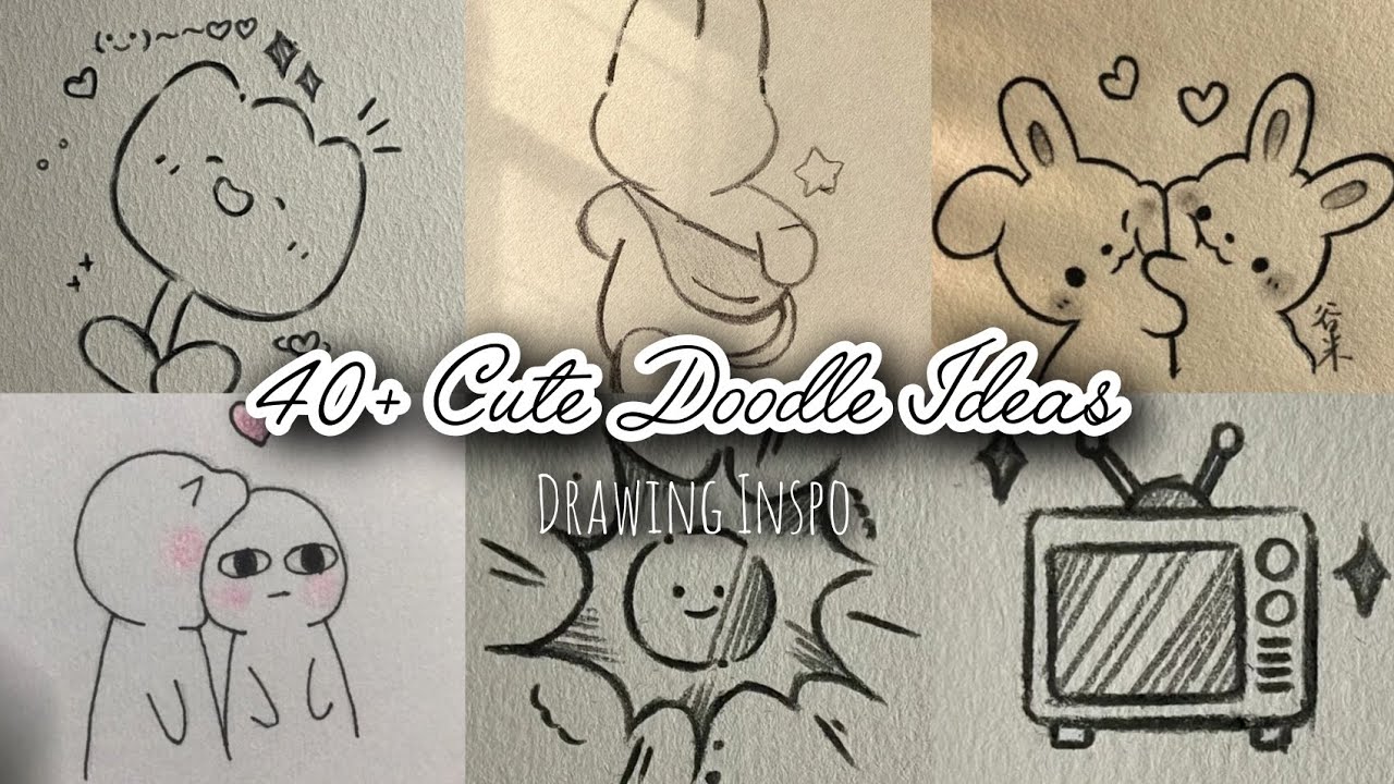 40+ cute doodle art ideas💡| easy drawing inspo for beginners | pinteresty doodle ideas 🐻@simplyavi24