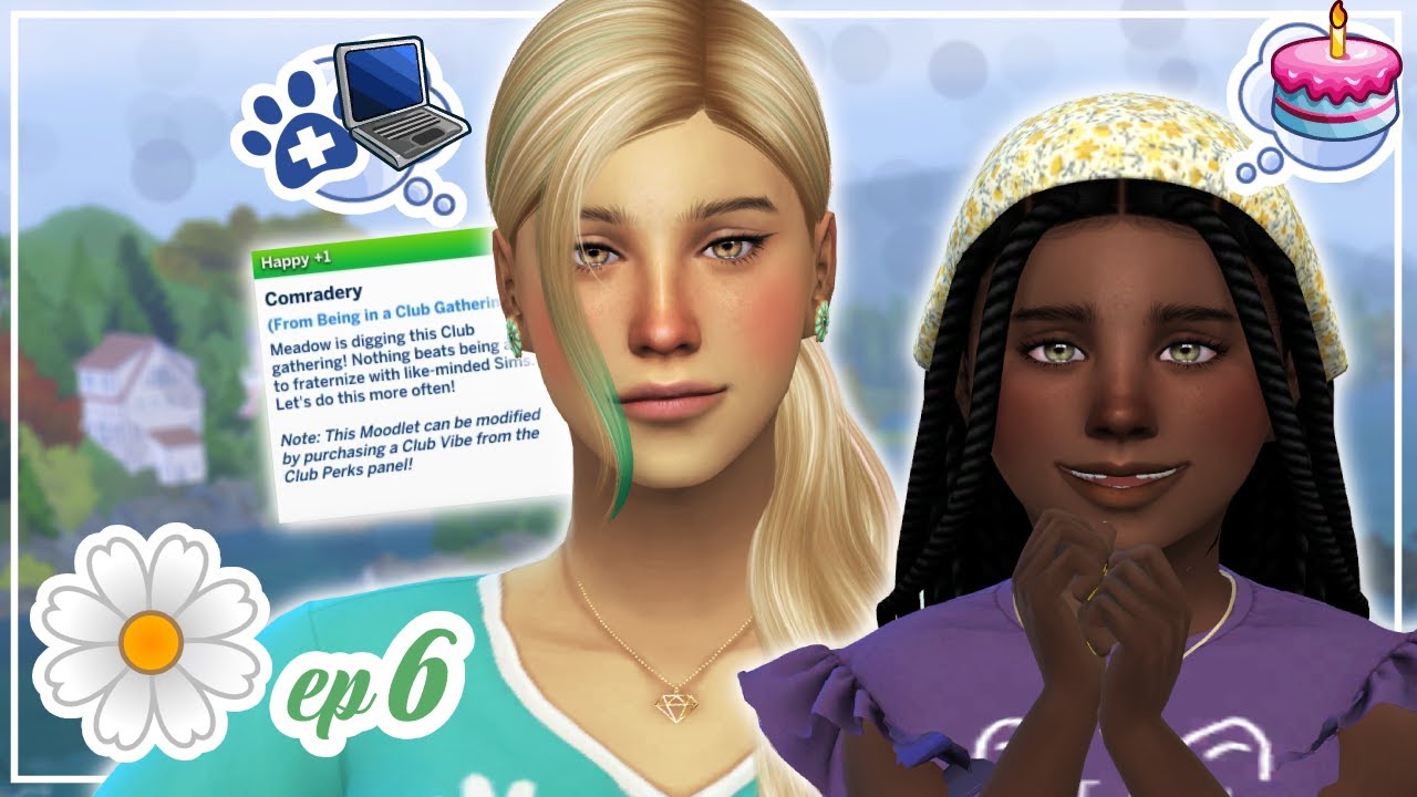 making NEW gaming friends!!🎮 SIMS IN BLOOM CHALLENGE!💐Buttercup #6