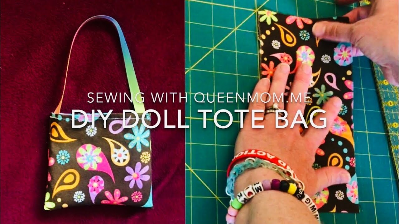 Sewing With QueenMomMe: Easy DIY Tote Bag for American Girl 18” Doll