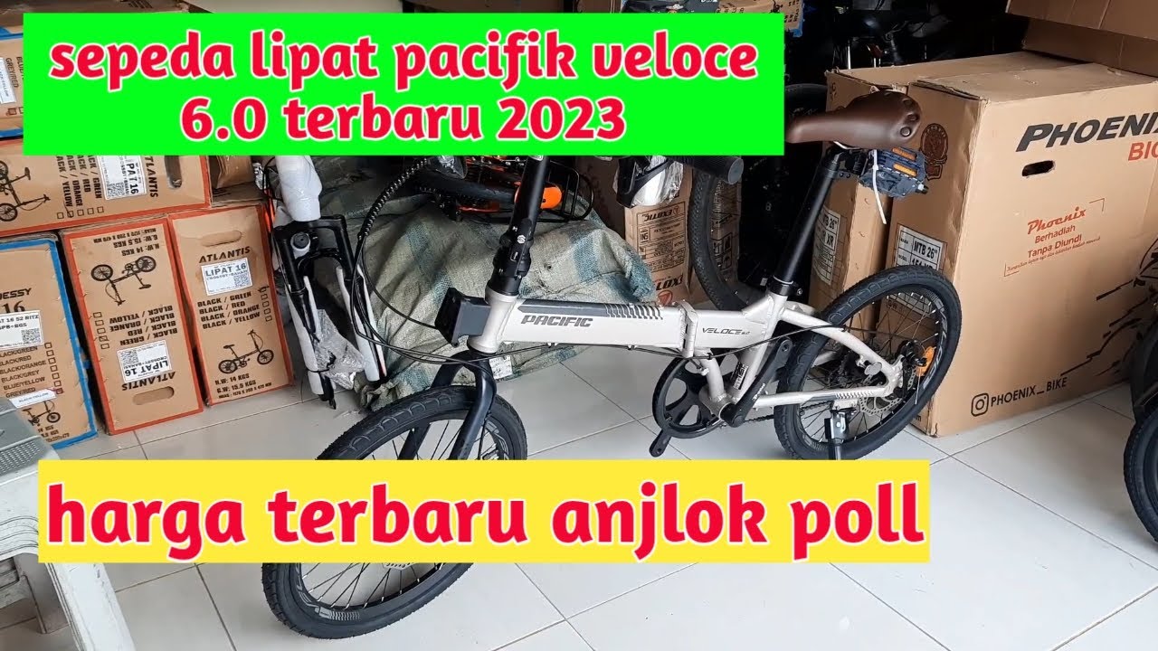 sepeda lipat pacifik veloce 6.0/frame Alloy Rp 2jtaan