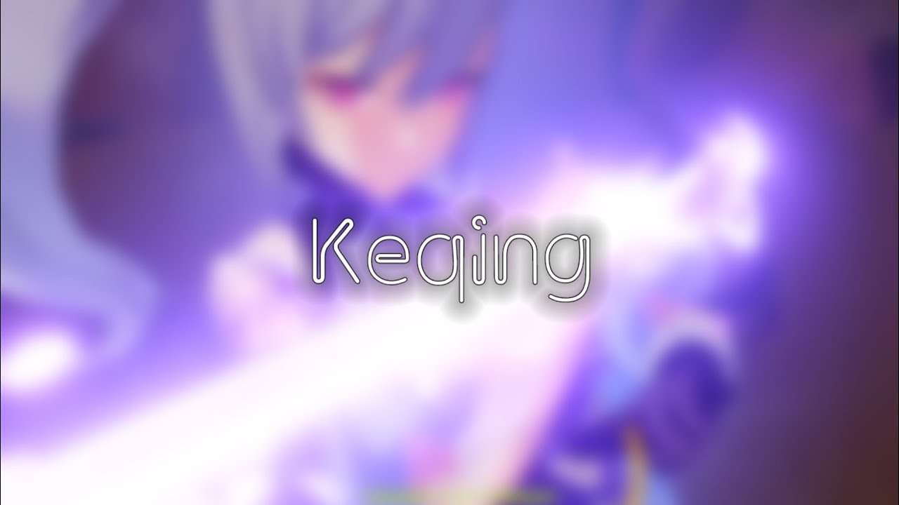 Keqing ultimate skill but slow motion. (Genshin Impact)
