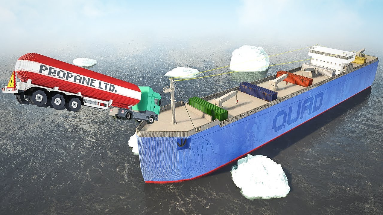 Cars attacking Big Cargo Ship | Teardown