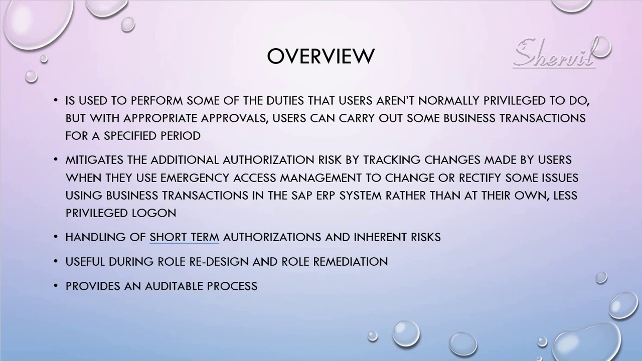 1. SAP GRC - EAM - Overview