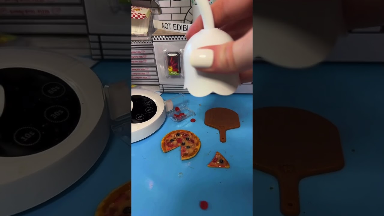 Miniverse pizza frozen moment #miniverse #miniature #miniversemakeitminifood #miniversefromo #pizza