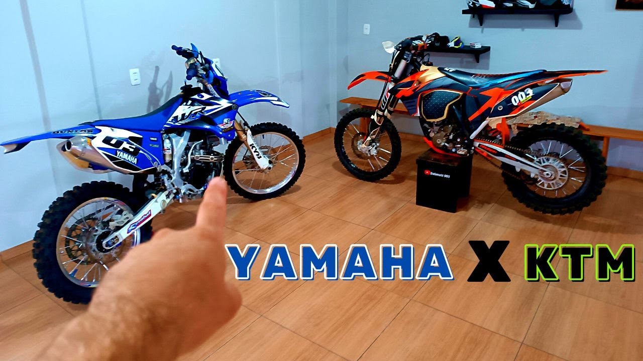 Comparando motos de trilha importadas ( Yamaha wr 250 x ktm 350 ) VEJA AGORA