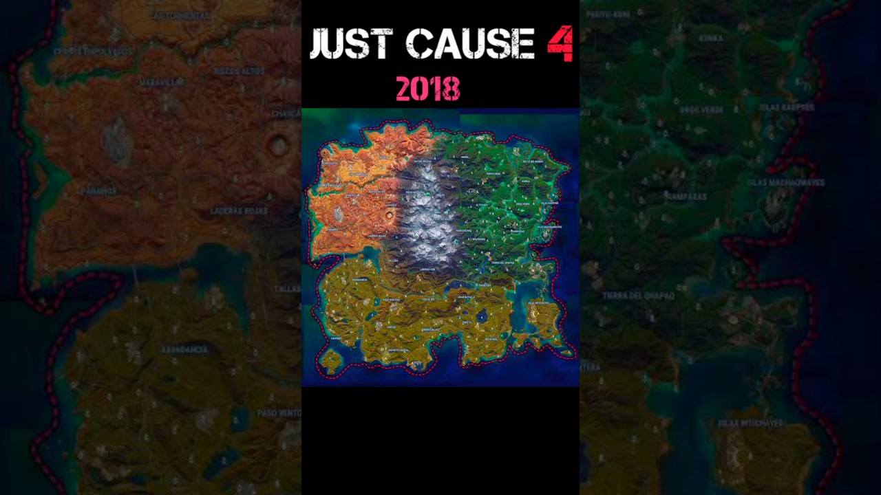 Evolution maps🗺️ of Just Cause games #shorts #justcause4 #gaming