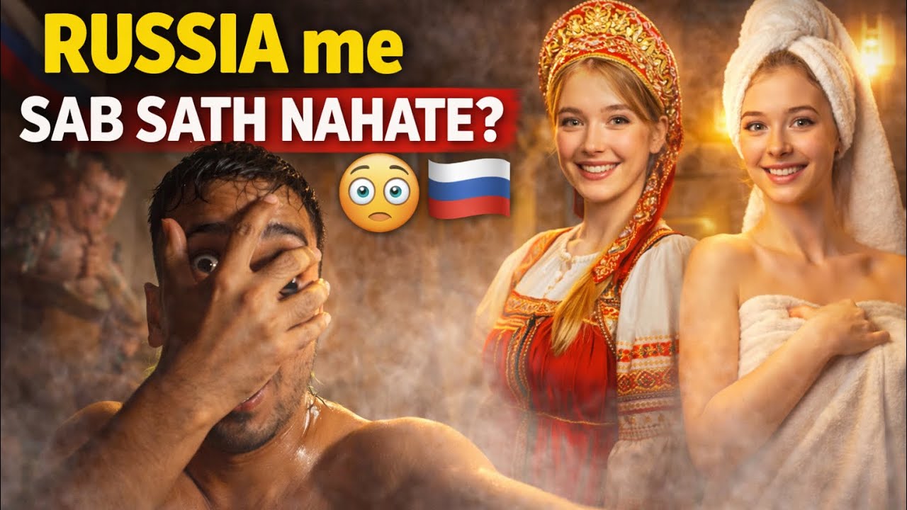 Russia में सब साथ नहाते हैं😳 | Russian Banya Experience | 