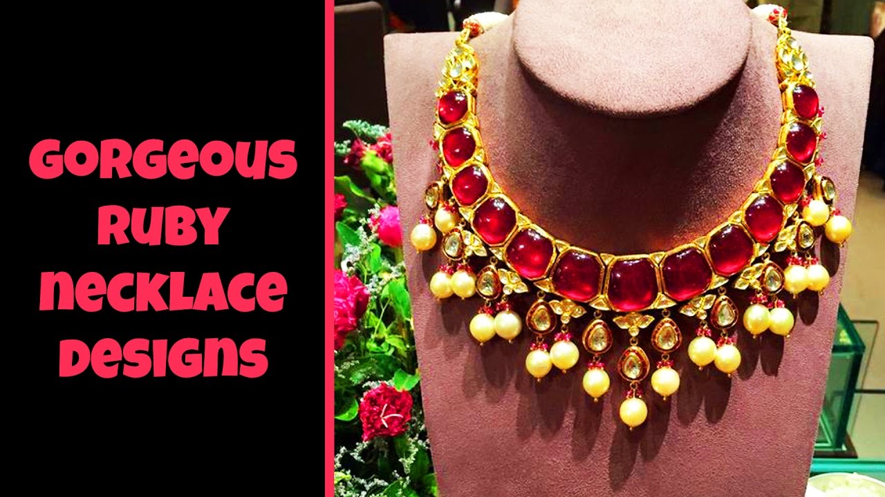 Gorgeous Ruby Necklace Designs