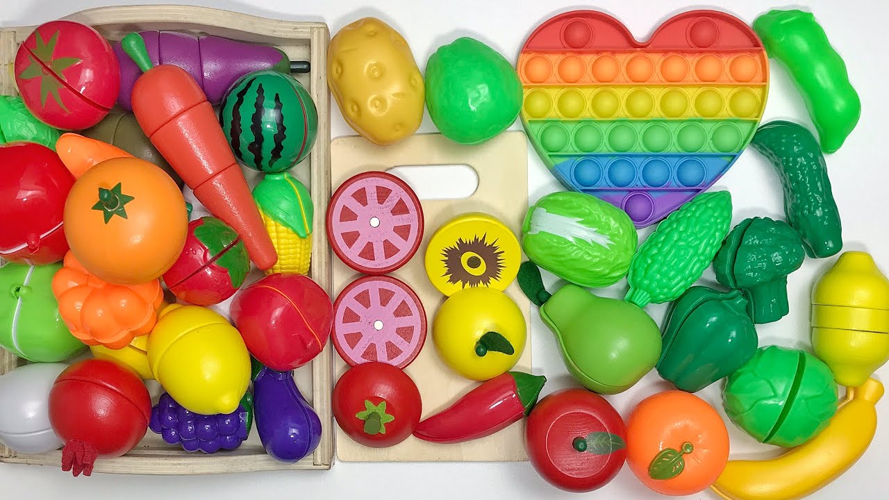 Oddly Satisfying Video | How to Cutting Wooden Fruits Apple and Vegetables