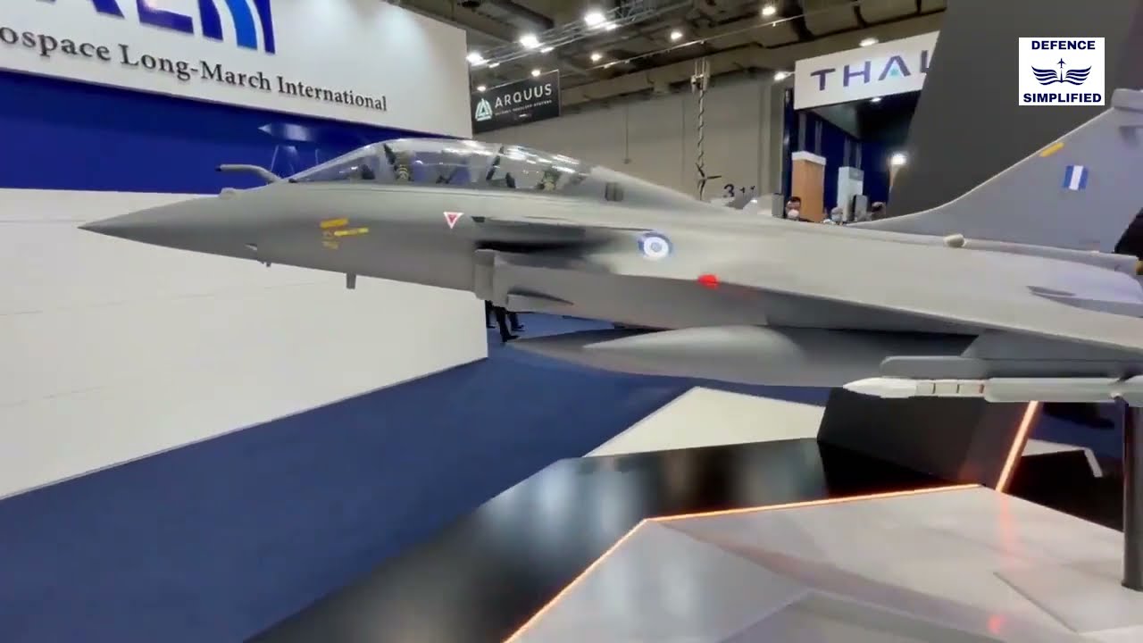 DEFEA 2021 : 1/5 Scale Model of Rafale fighter jet of the Greek Air Force