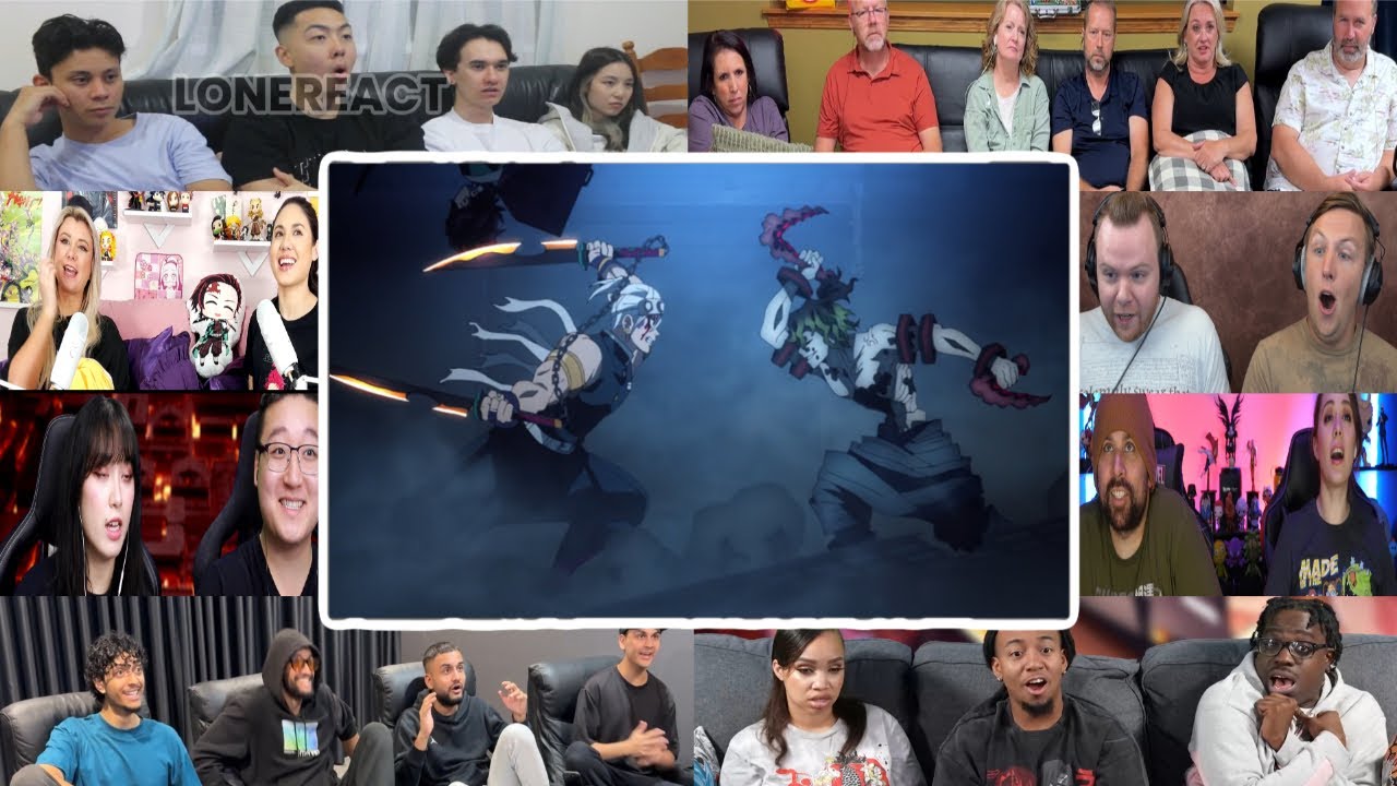 Upper Moon Six vs Sound Hashira Scene - Demon Slayer S2 Ep15 | Reaction Mashup