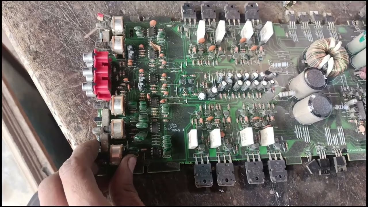 Power Amp 6000watt repairing and sound testing and Hamza electronic