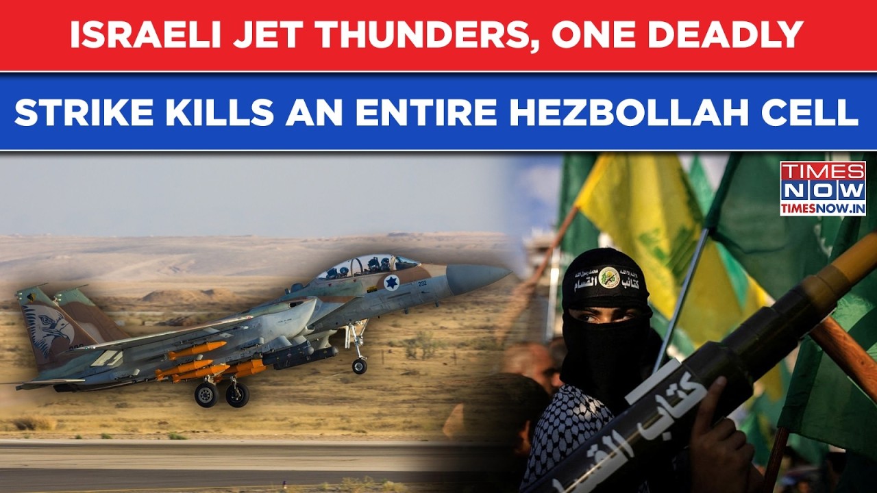 Israel Jet Kills Entire Hezbollah Anti-Tank Missile Cell In One Deadly Strike| Killer Attack On Cam