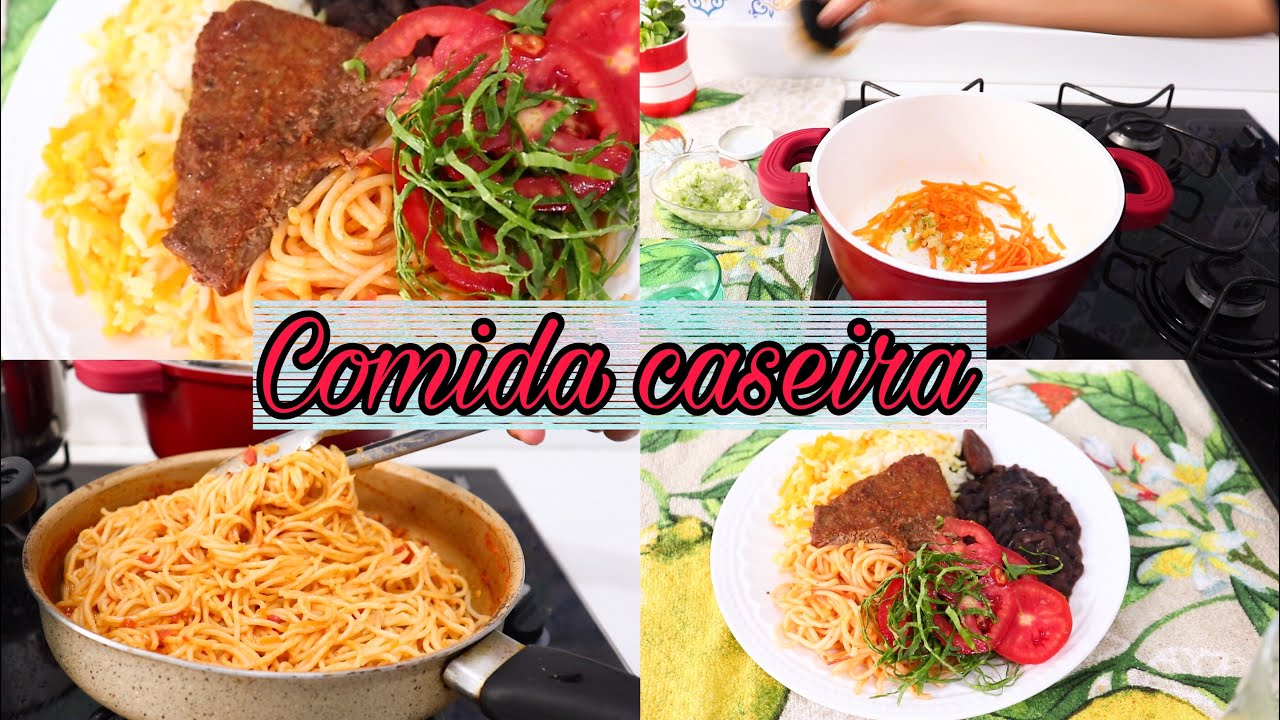 ALMOÇO SEMANAL: FEIJÃO PRETO , MACARRÃO , ARROZ E BIFE