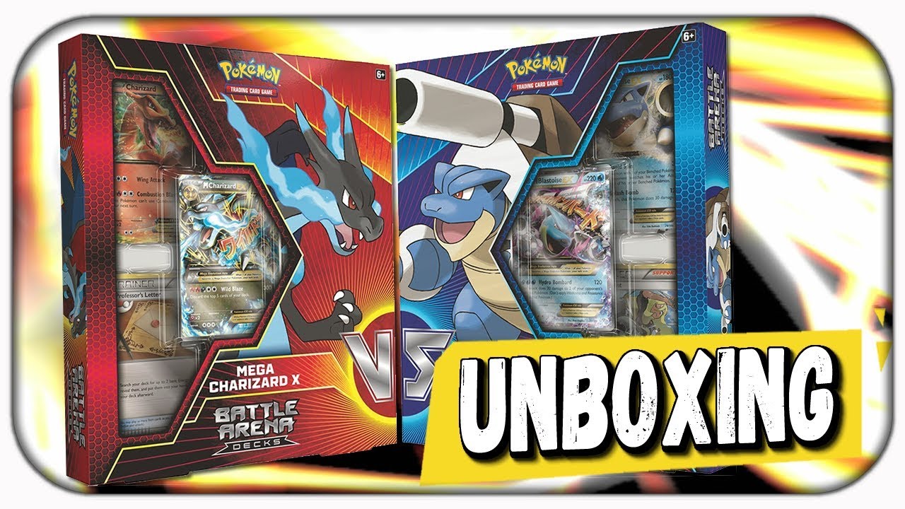 ARENA DE BATALHA - MEGA CHARIZARD x MEGA BLASTOISE! UNBOXING