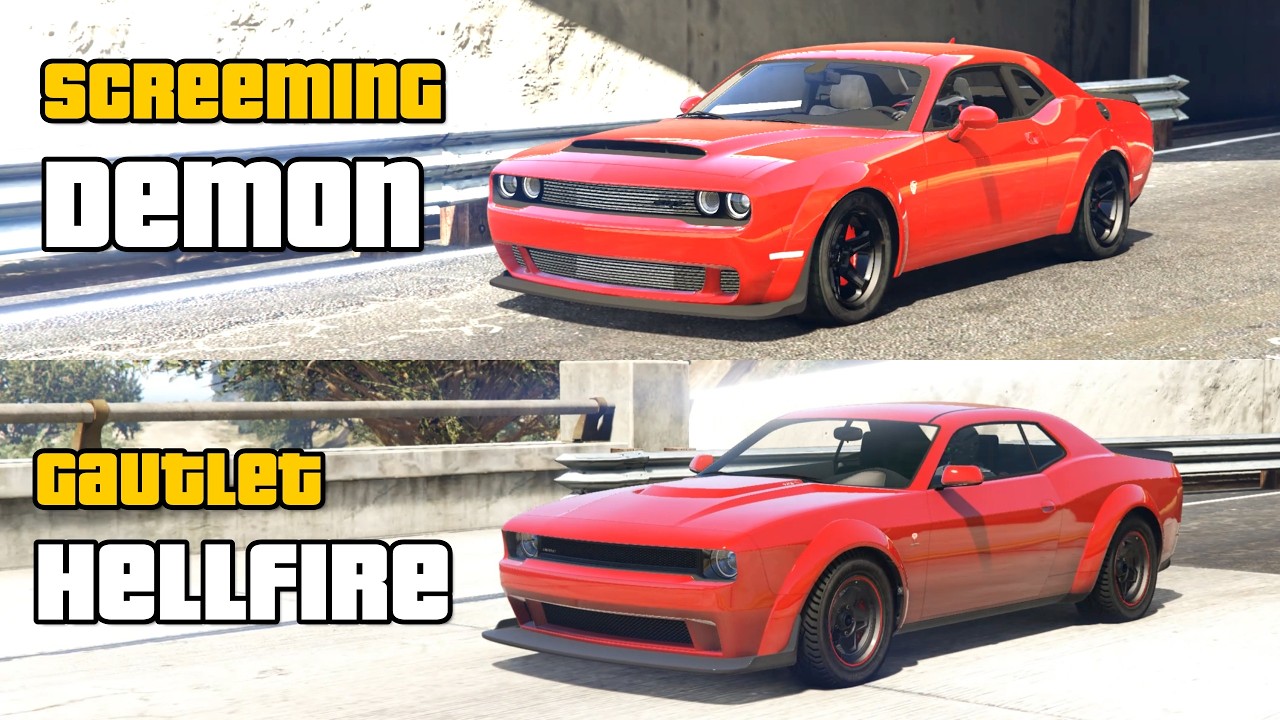 What if Rockstar replace all GTA V cars with Real Life Cars #2 | All Muscle Cars