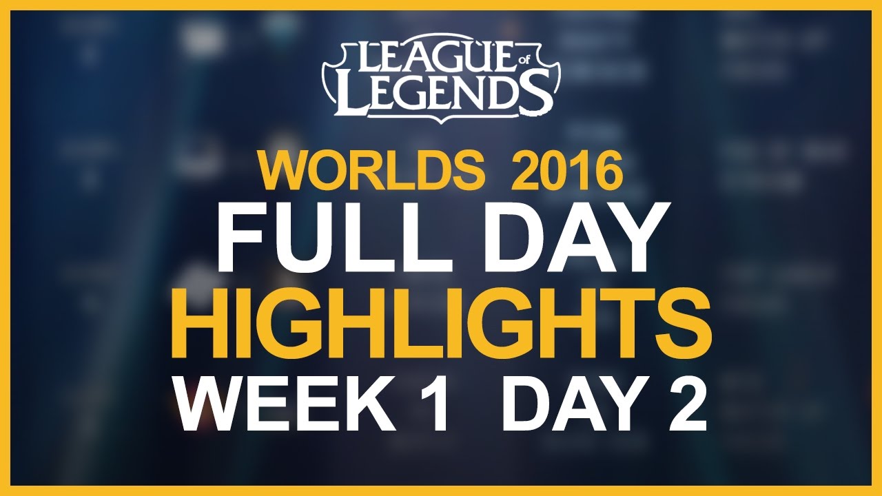 Worlds 2016 Highlights W1D2: SKT vs C9, FW vs IMAY, TSM vs SSG, RNG vs SPY, H2K vs INTZ & EDG vs AHQ