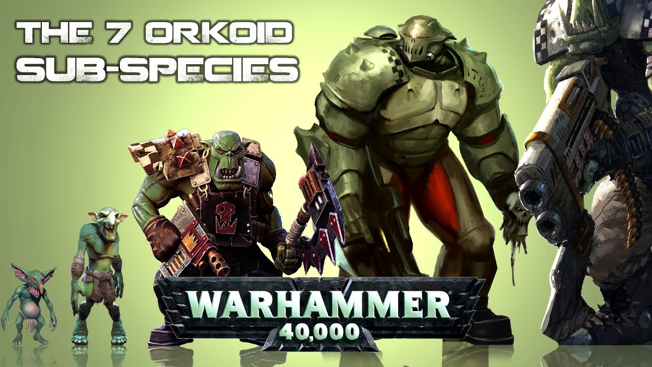 List of all Ork Species in Warhammer 40K Universe