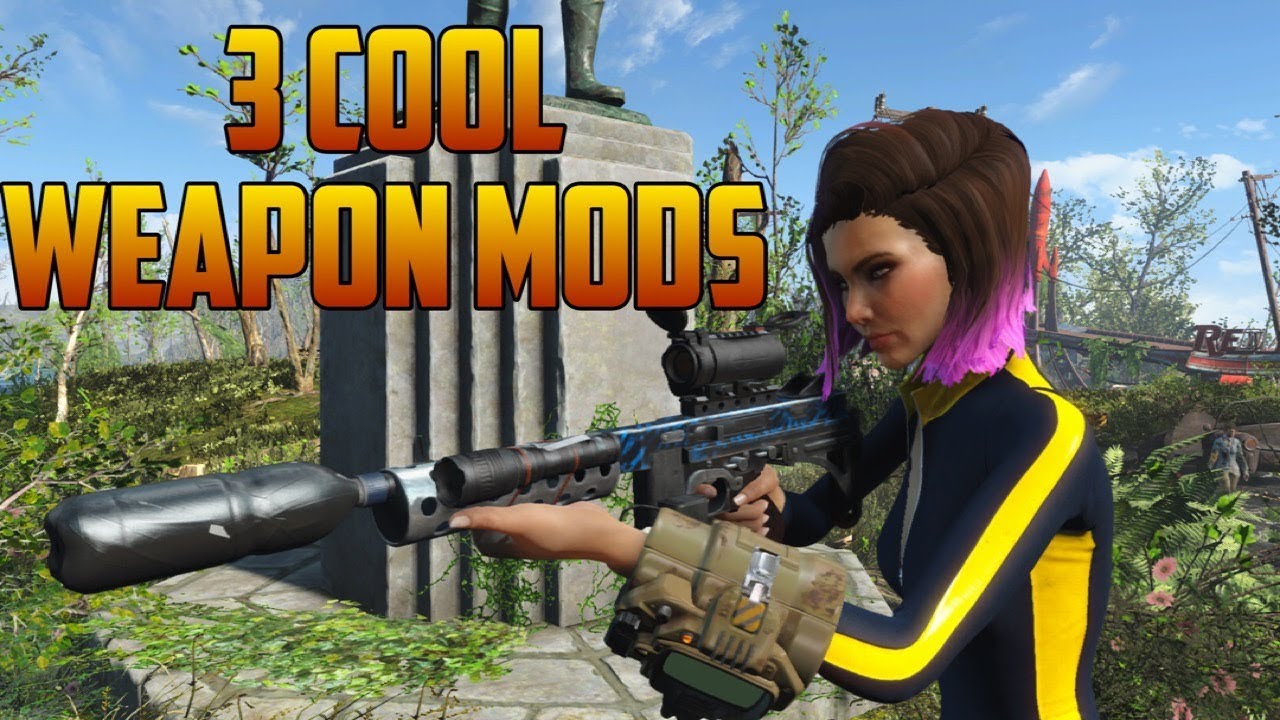 Fallout 4 - 3 COOL WEAPON MODS! (Xbox One)