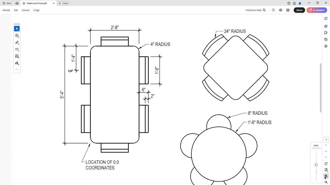 Module 02 Drawing the AutoCAD Tables and Chairs