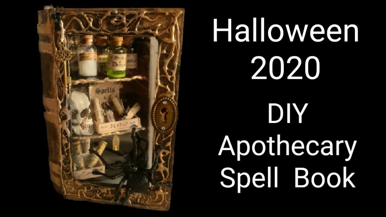 DIY Apothecary Spell Book Halloween 2020