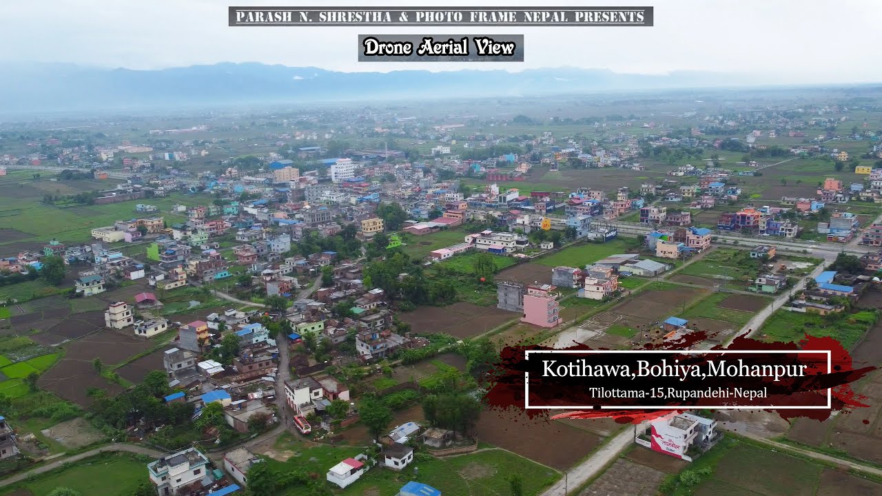 Kotihawa | Bohiya | Mohanpur | Panchakanya | Drone Aerial View 4K | Tilottama -15 Rupandehi Nepal