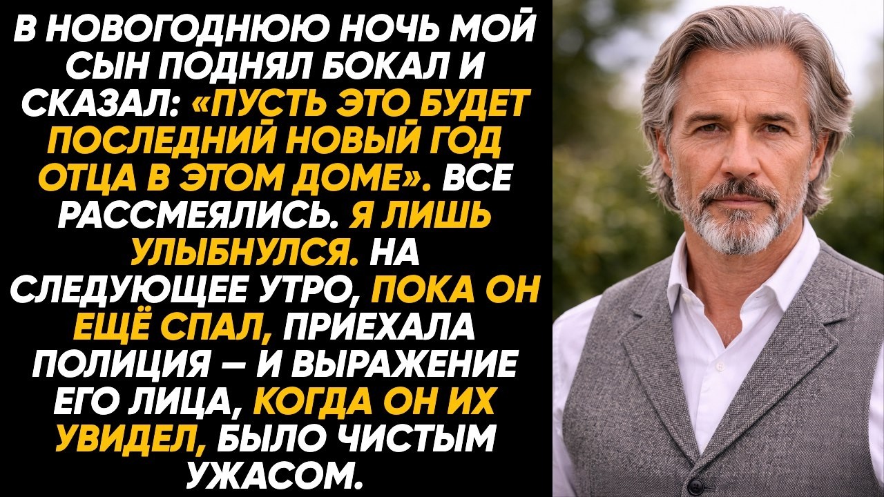Сын сказал: «Пусть это будет последний Новый год отца в доме». Я улыбнулся. Наутро приехала полиция.