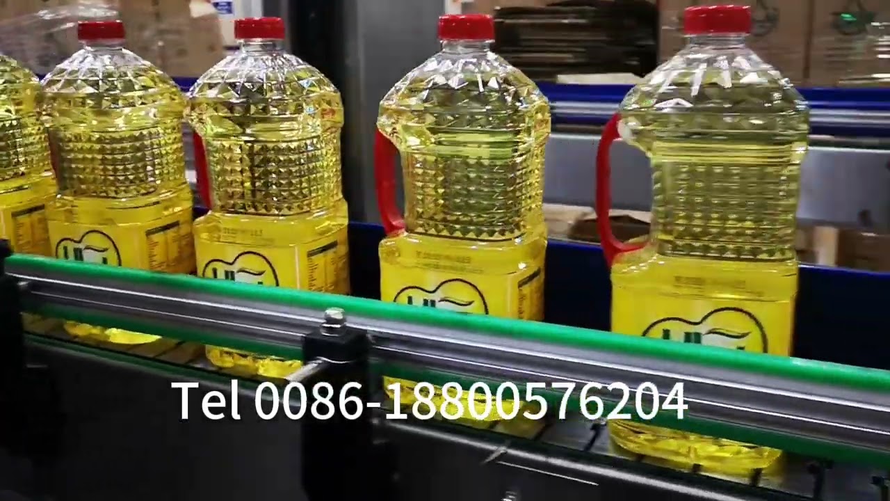 Square plastic bottle oil labeling machine 