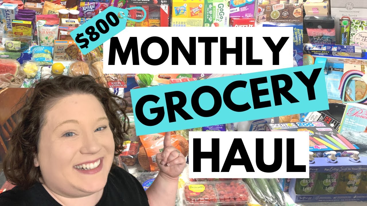 MEGA $800 ONCE A MONTH GROCERY HAUL | Sam’s Club, Aldi, Target and Publix | May 2022