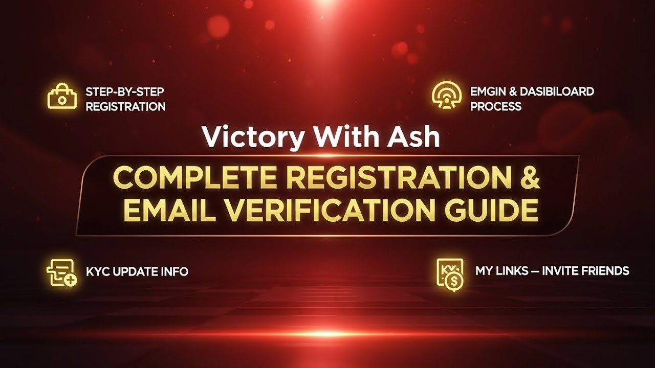 Victory With Ash Update | Email Verification & Registration Guide