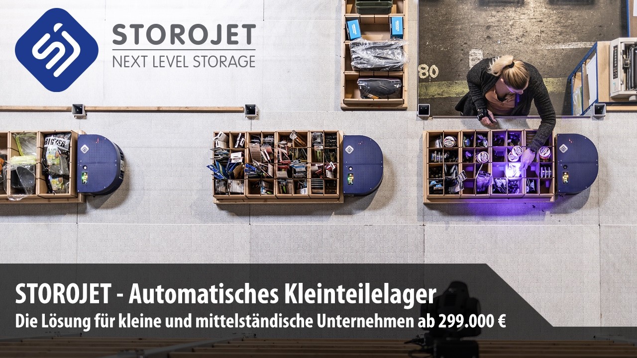 STOROJET automatisches Kleinteilelager - Die Lösung für den Mittelstand ab 299.000 €