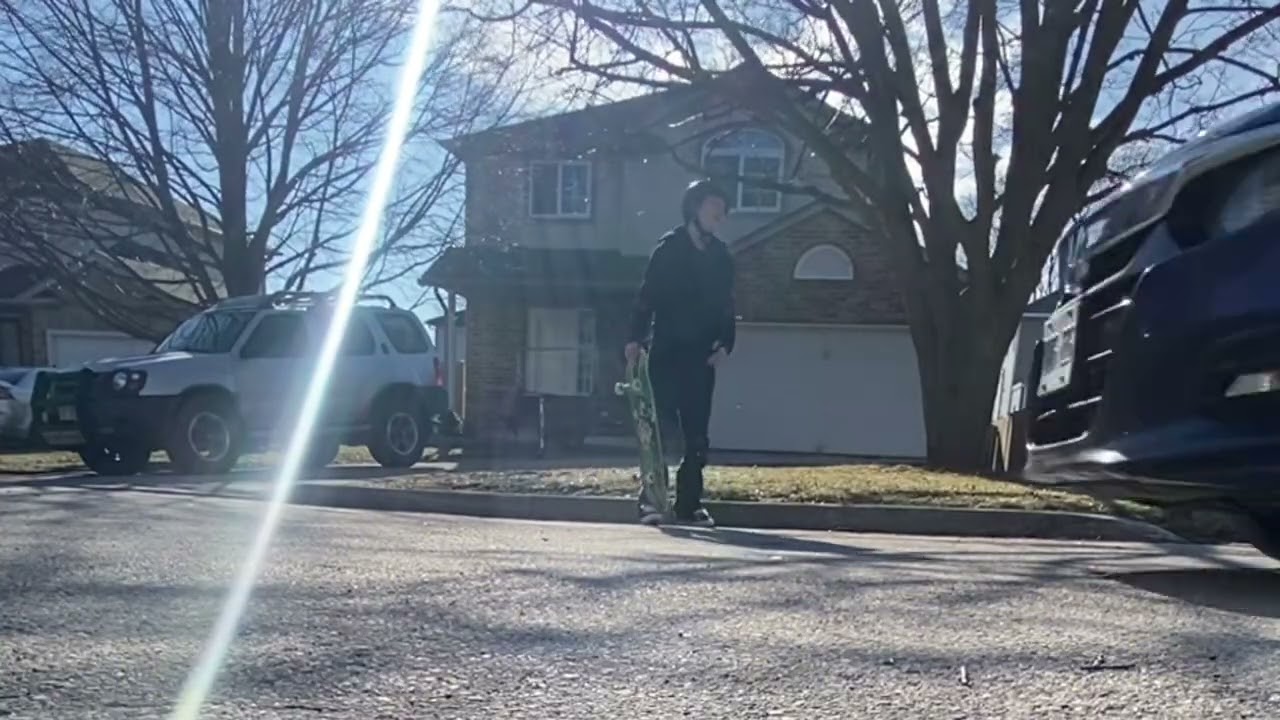 First kickflip this year super clean