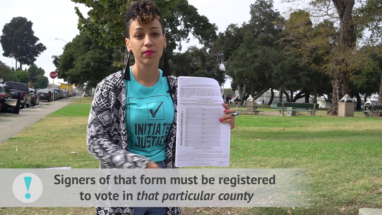 How to Collect Signatures for the Voting Restoration and Democracy Act