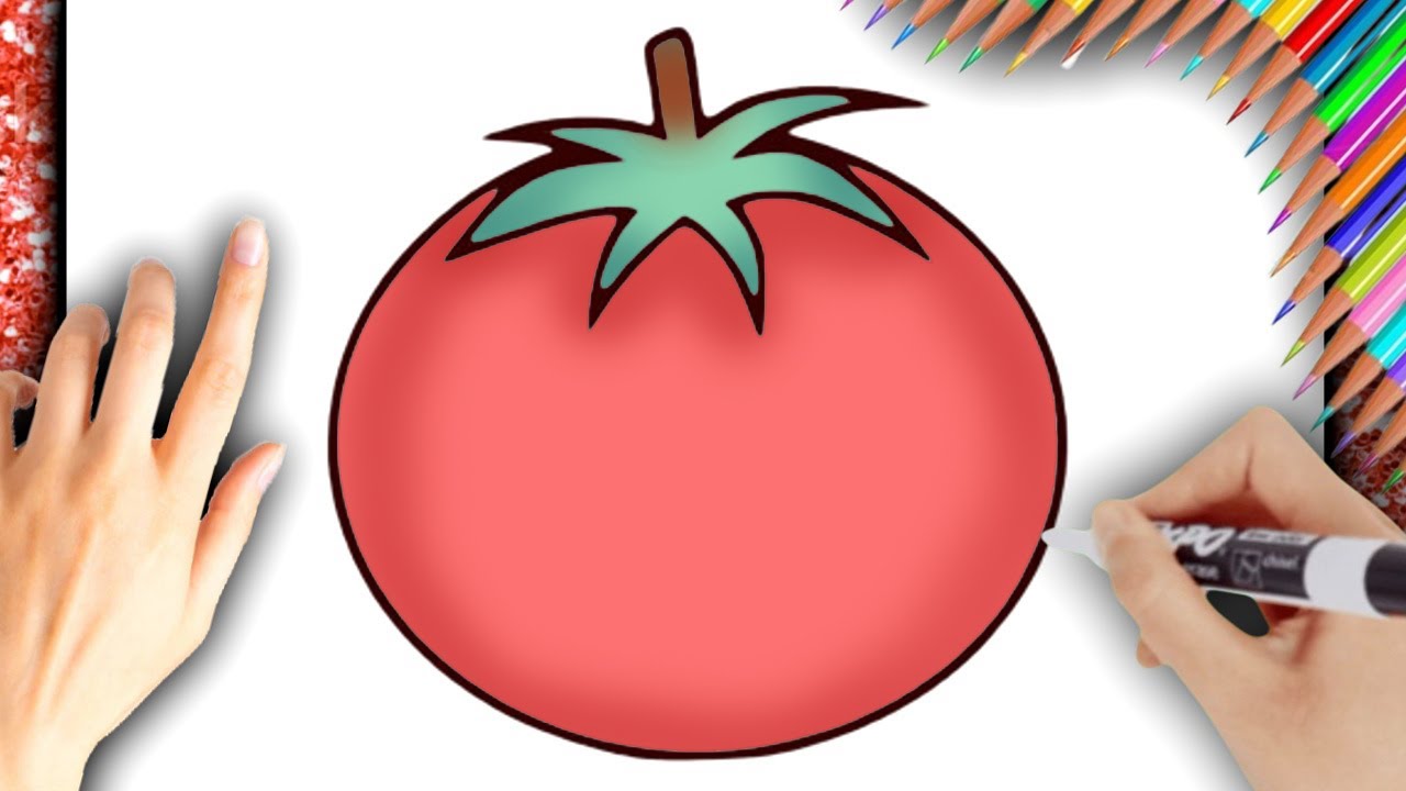 COMMENT DESSINER UNE TOMATE