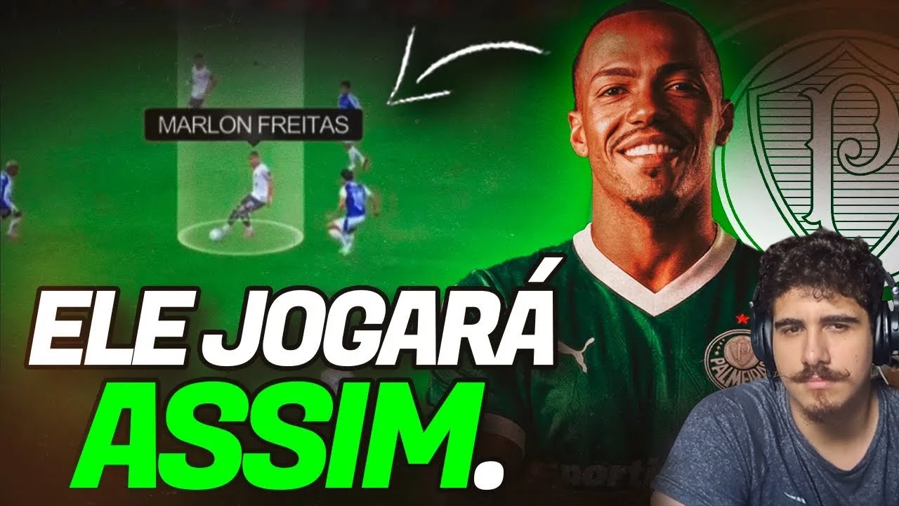 Como joga MARLON FREITAS e seu encaixe TÁTICO no Palmeiras - React Análise verdão