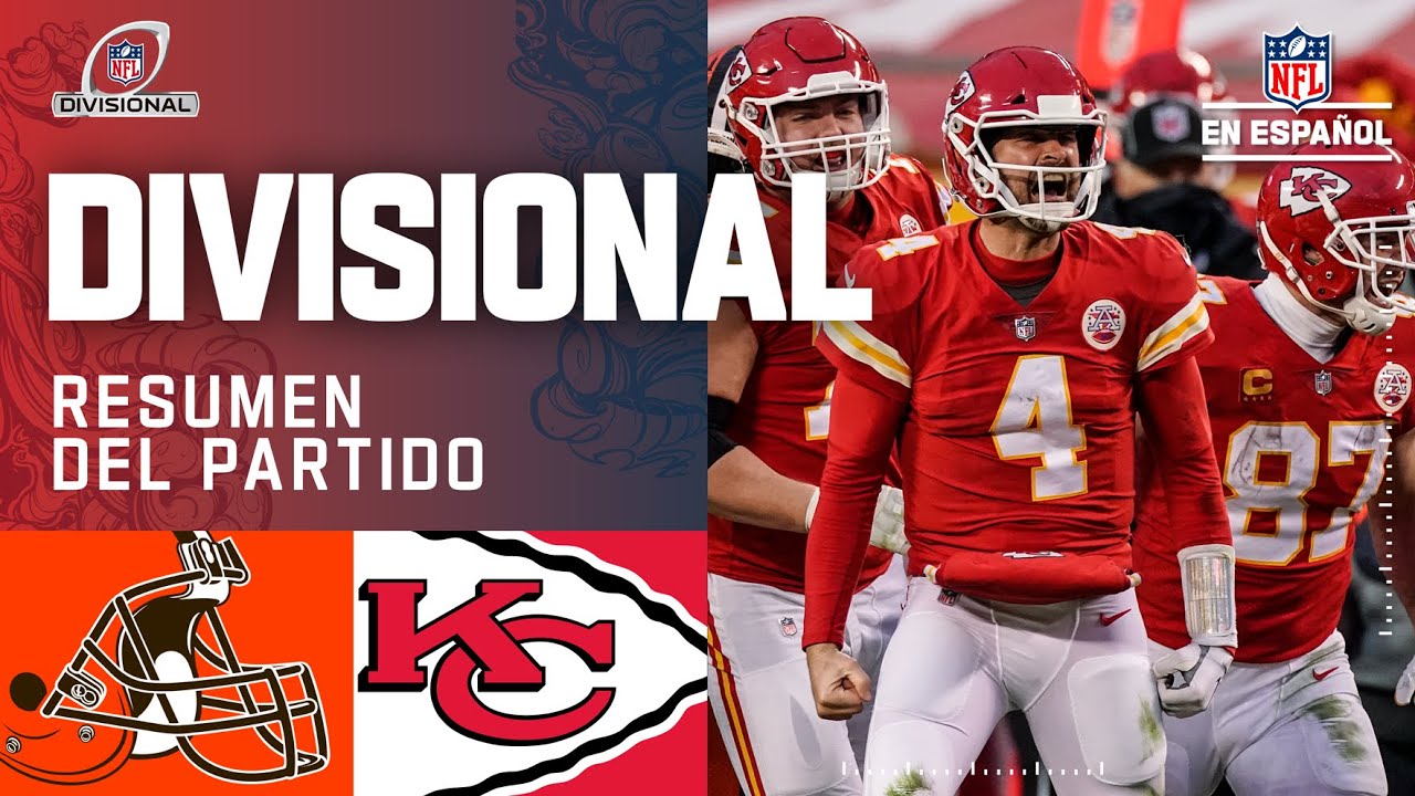 Con Mahomes fuera, Chiefs avanzan al AFC Championship tras vencer a Browns | Resumen | Divisional