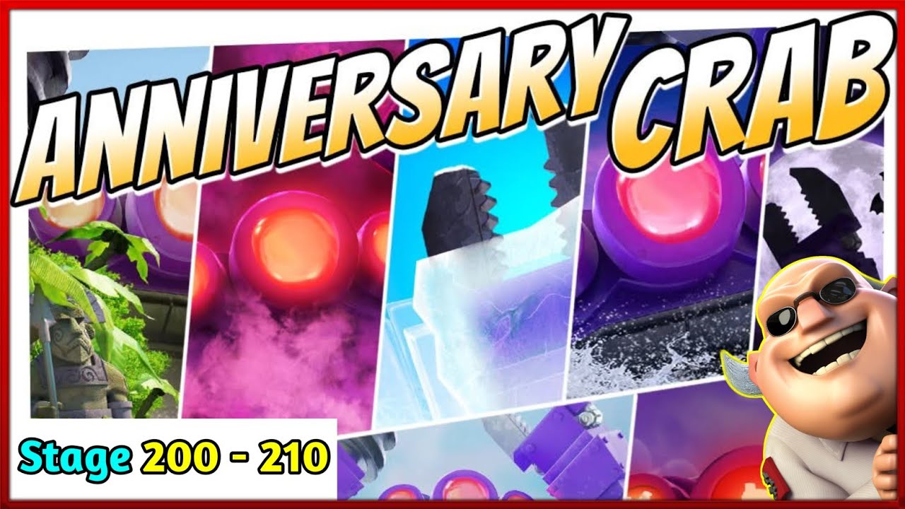 Anniversary Mega Crab [2025] Stage 200-210 | Boom Beach