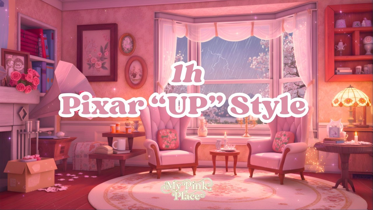 1h 🎈 Carl & Ellie's Room | Música Nostálgica para Estudiar y Leer sin Distracciones #pinkgirl