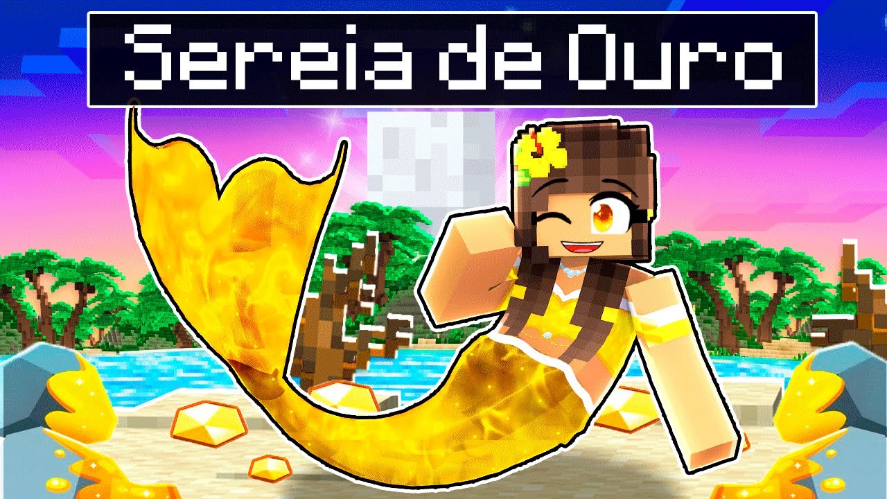 JOGANDO como SEREIA DE OURO no Minecraft ◂Miika▸